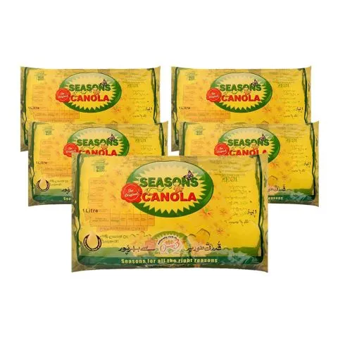 Season`s Canola Oil 1 Litre (Pack of 5)