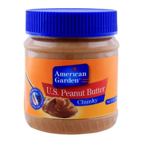 American Garden U.S. Peanut Butter, Chunky (340g)