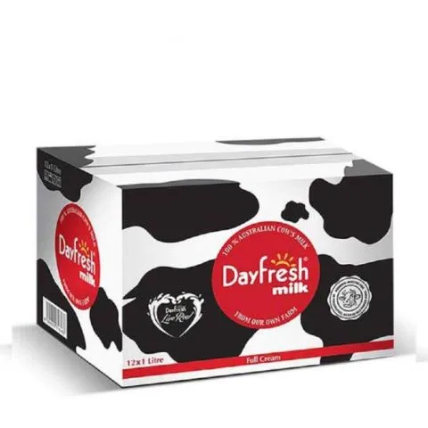 Day Fresh Full Cream Milk, 1 Litre (Pack of 12)