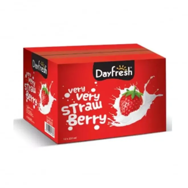 Day Fresh Strawberry Milk Carton, 235ml (Pack of 12)