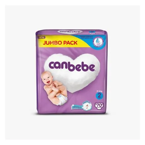 Canbebe Jumbo Mini Size 2, 3-6 KG, 70-Pack
