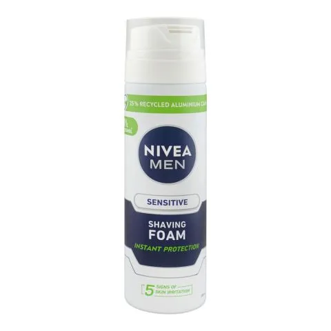 Nivea Men Sensitive Shaving Foam, 200ml