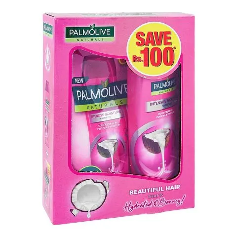 Palmolive Intensive Moisture Shampoo 180ml + Refill 180ml, Save Rs.100, Twin Pack